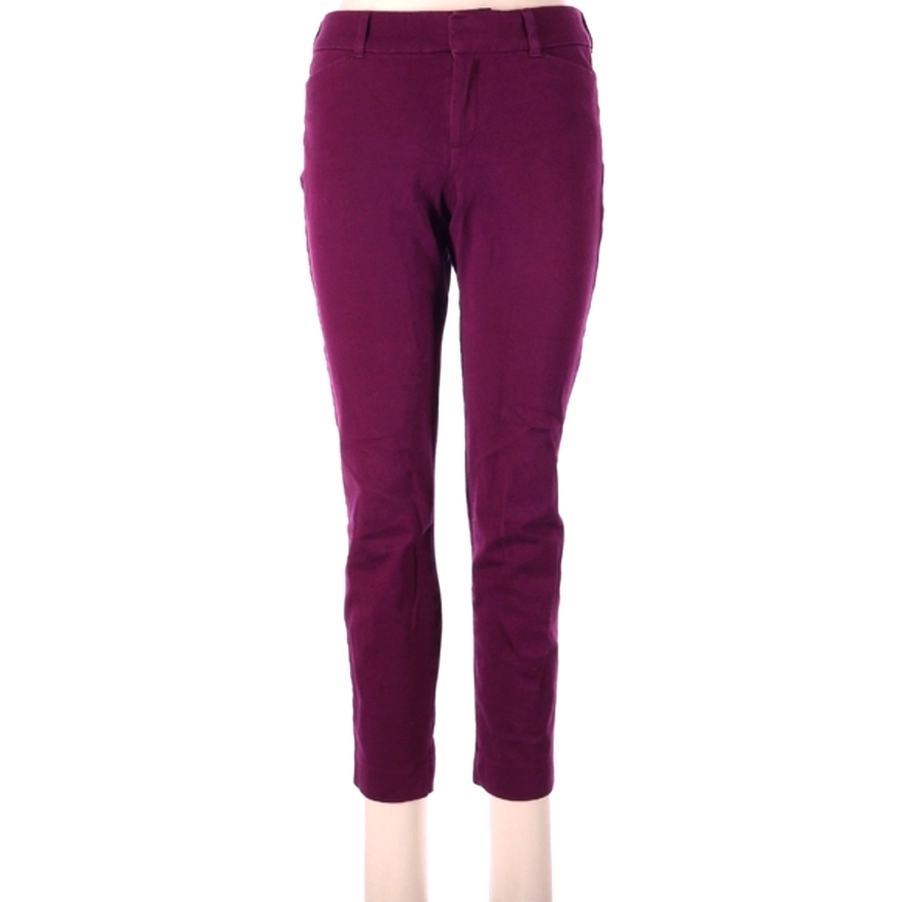 Old Navy Magenta Pixie Mid-Rise Pencil Leg Ankle Length Pants - Sz 10